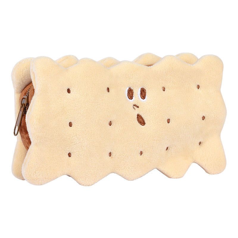 Wholesale Sandwich Biscuit Plush Pencil Case